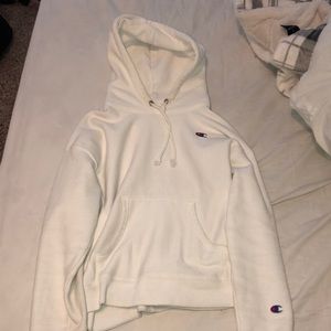 White champion hoodie